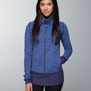 *Rare* Lululemon Full Zip Nice Asana Jacket - Wee Are From Space Cadet Blue - 6